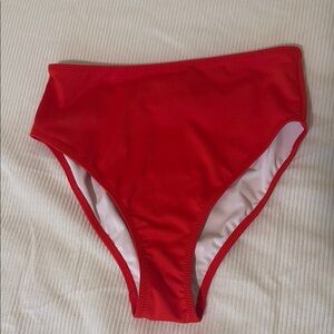 Victoria’s Secret PINK brand Red High-Waisted Bikini Bottom